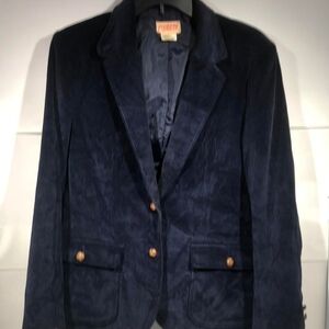 Made In Japan! Navy Corduroy Blazer with Gold Buttons